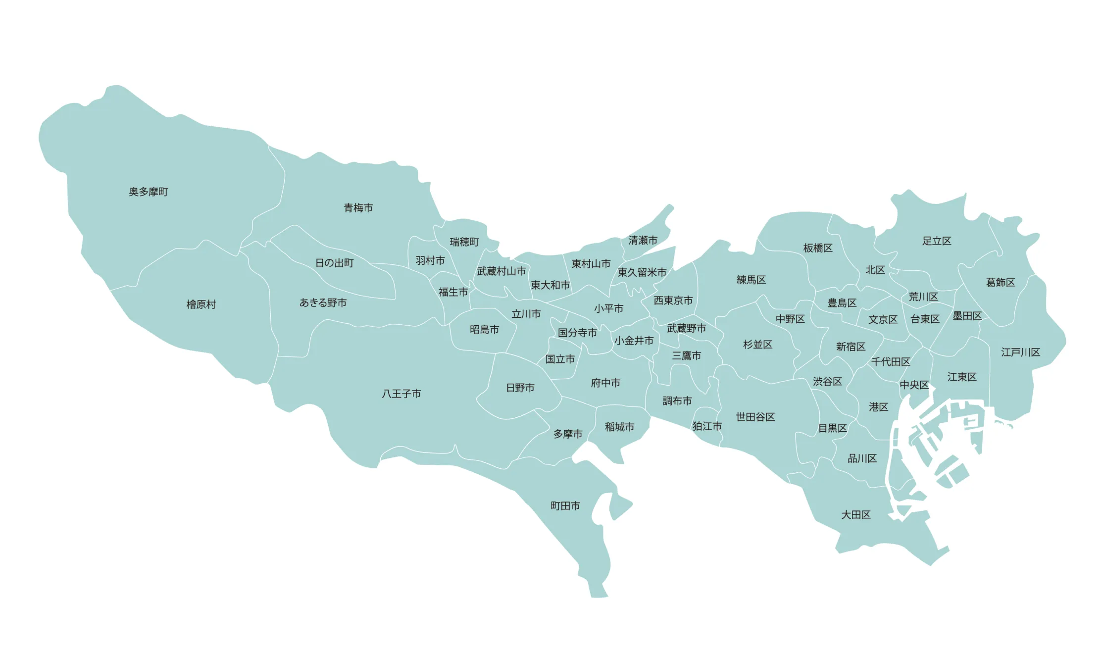 サービス対応エリア マップ